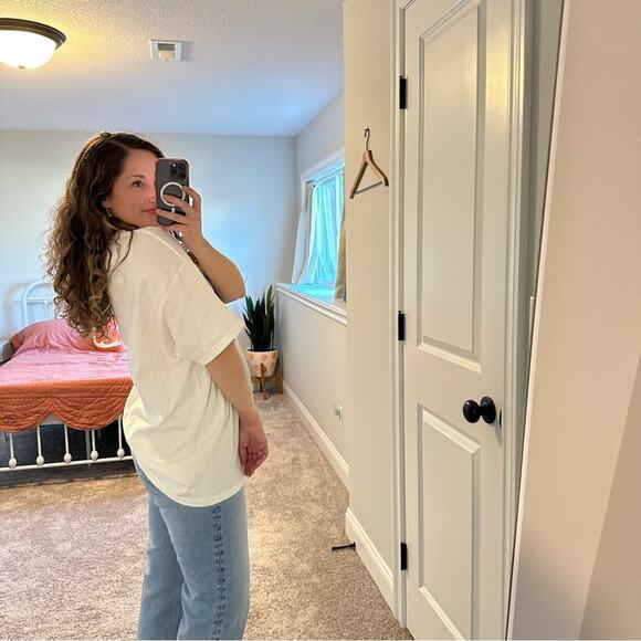 Vintage White This Town is Gonna Burn Cowboy Graphic Tee Unisex XL - Picture 3 of 10